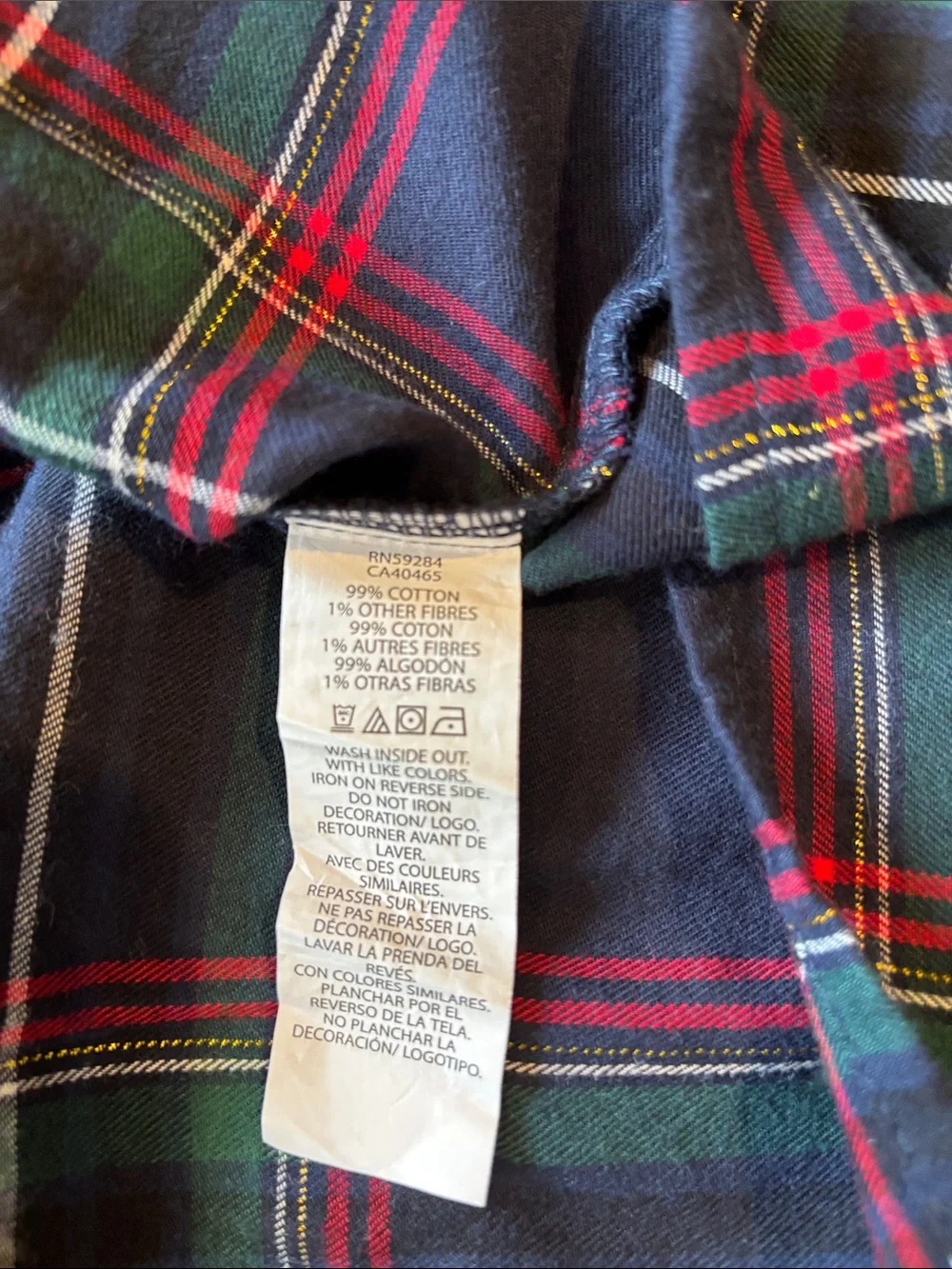 The Children's Place Navy Tartan Plaid Long-Sleeve Belted Dress Girls Size 16